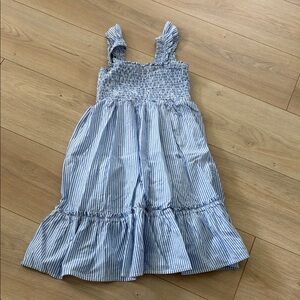Blue Striped Kids Dress
